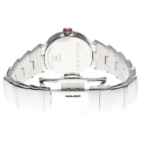 BVLGARI Le chair LU28S 12P diamond Navy Dial Quartz Ladies Watch_791366 main image 6